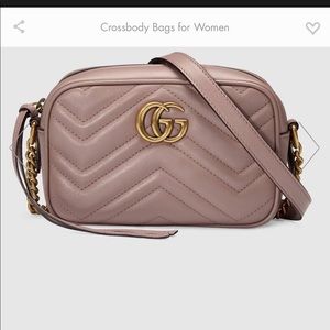 Gucci authentic crossbody bag in dusty rose
